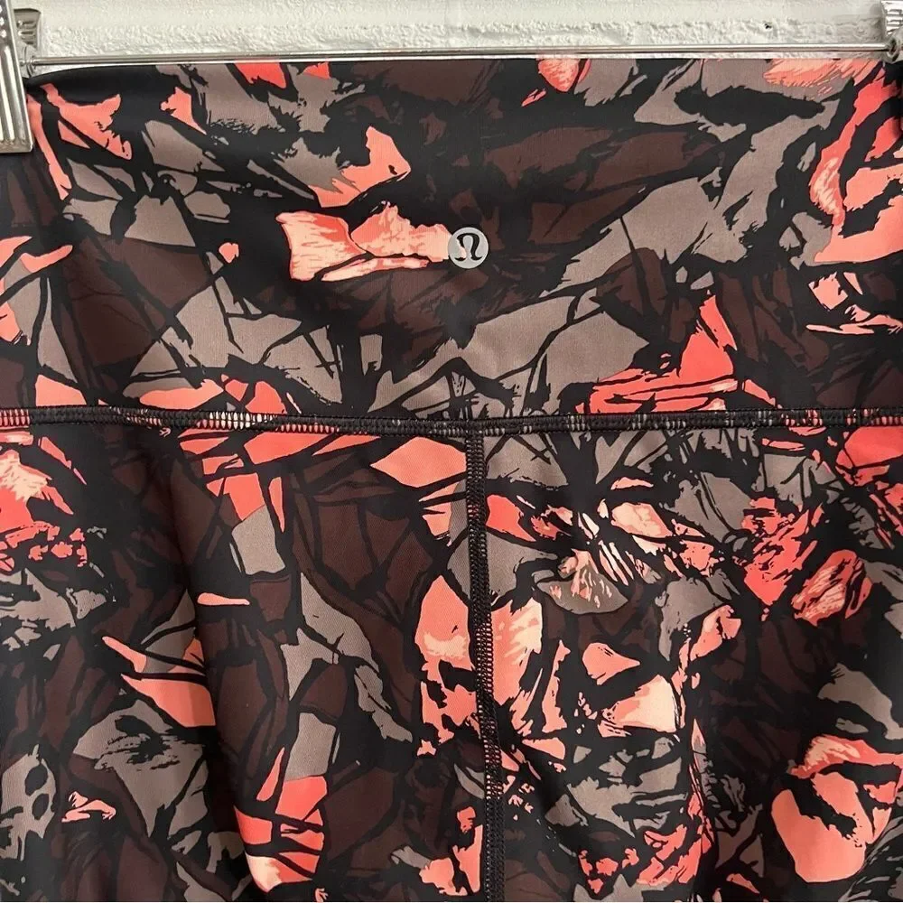 Lululemon High Times Pant (Full-On Luxtreme) Paint Storm Espresso Multi Size 8